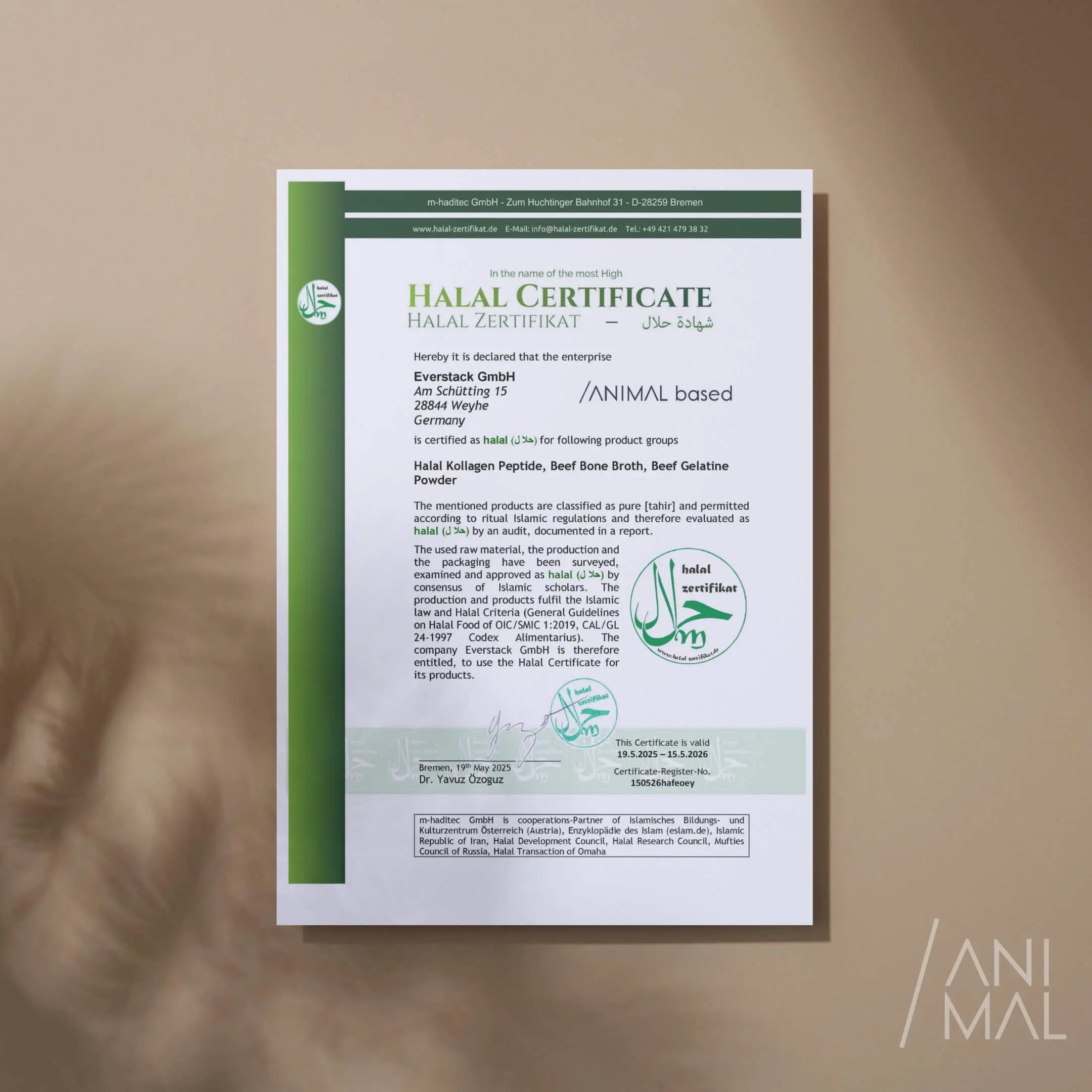 Halal Kollagen Hydrolysat - 450g EVERSTACK®