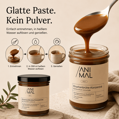 Bio Knochenbrühe Konzentrat 220g – 22 Portionen