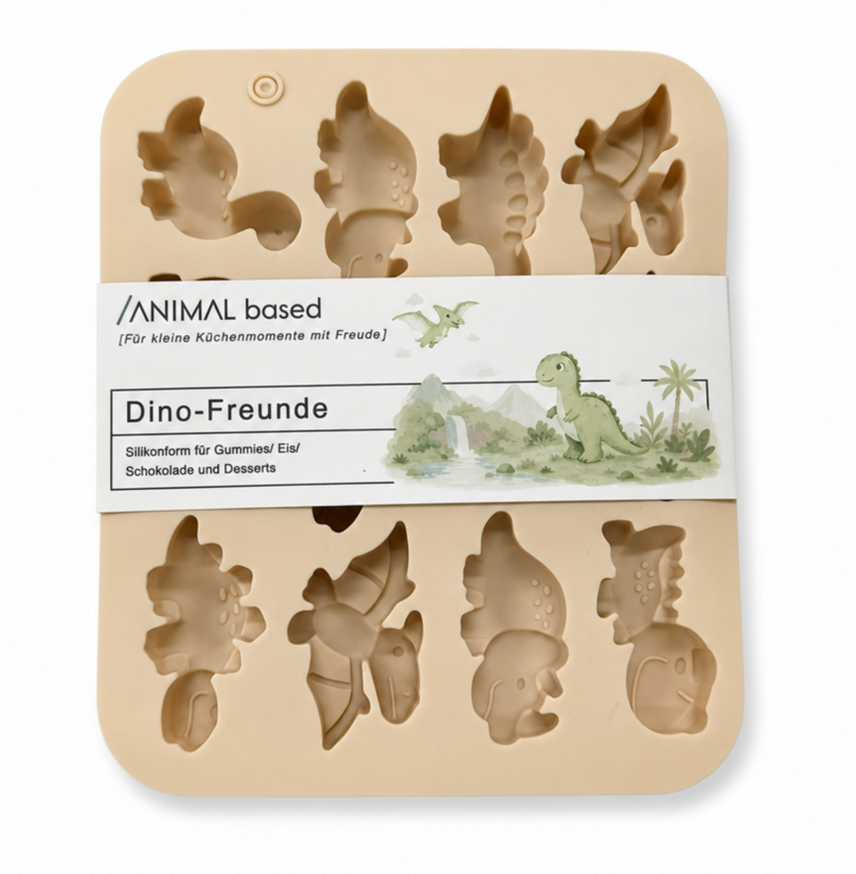 Dino Freunde – Silikonform für Fruchtgummis, Eis & Schokolade