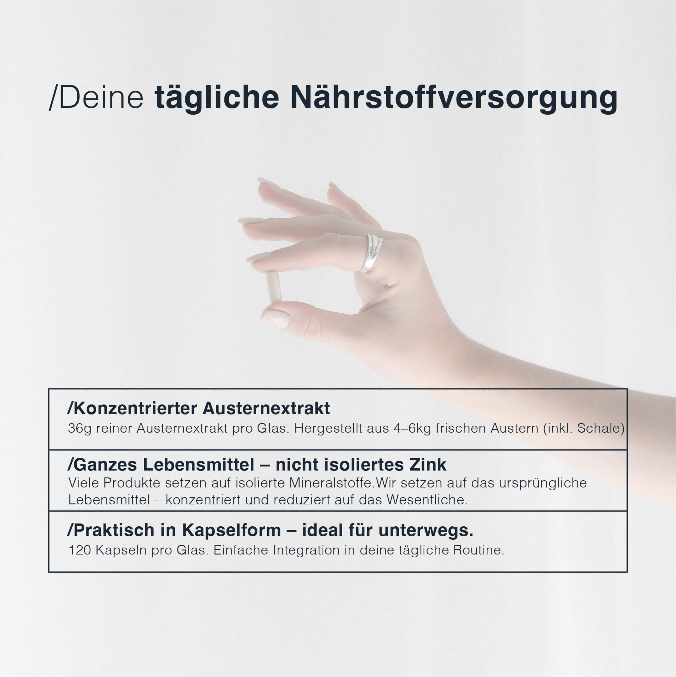 Oyster Extrakt - Austern Kapseln aus Irland