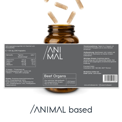 Grass Fed Beef Organs Capsules